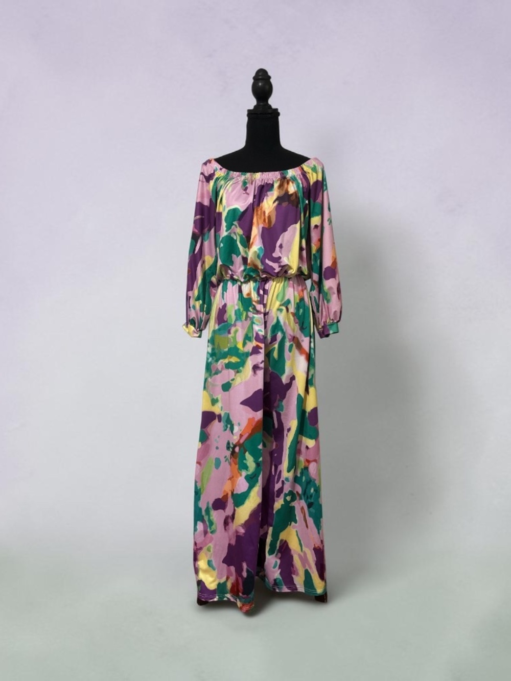 Vintage Abstract Print Romper